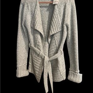 Buckle Gray Women's Cardigan Sweater